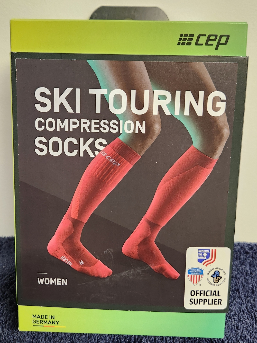 CEP Women’s Ski Touring Compression Socks — Women's Sz III Red